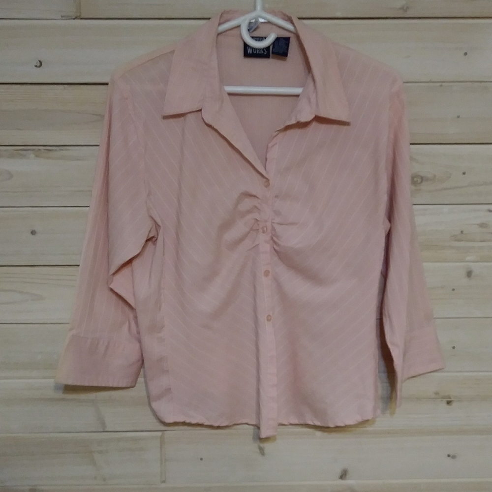 🔥🔥3/4 sleeves pink blouse
